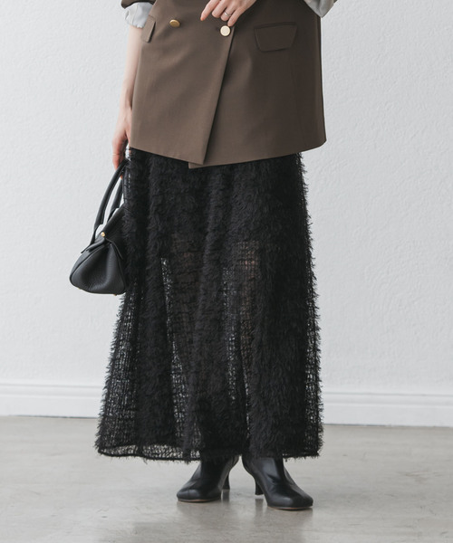 フェザーチュールフレアスカート（スカート）｜NOBLE（ノーブル）の