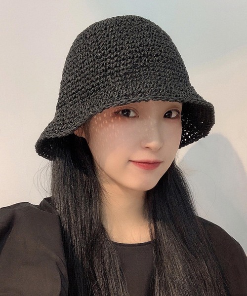 TONE SELECT GOODS（トーンセレクトグッズ）の「pur chouchou/シンプル 麦わら ペーパーハット P4483（ハット・レディース・ブラウン/ダークブラウン/ベージュ/ブラック・FREE）」の6枚目の写真