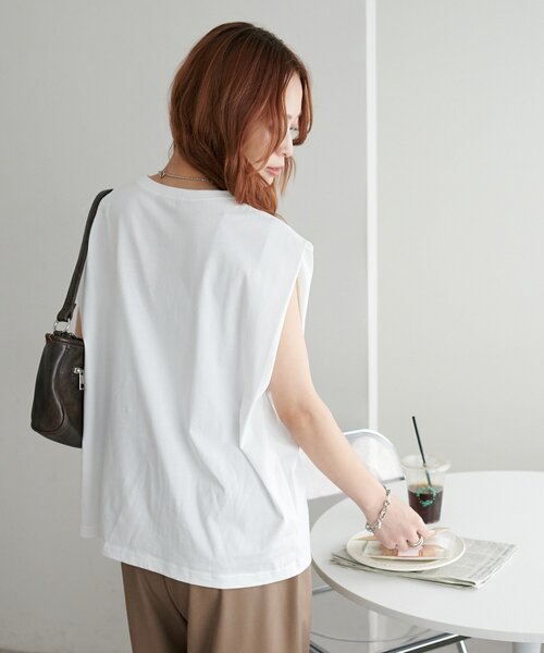 DISCOAT(ディスコート)の「ノースリアソートTシャツ(Tシャツ/カットソー・レディース・ホワイト/ピンク/オフホワイト/チャコールグレー・FREE)」の10枚目の写真