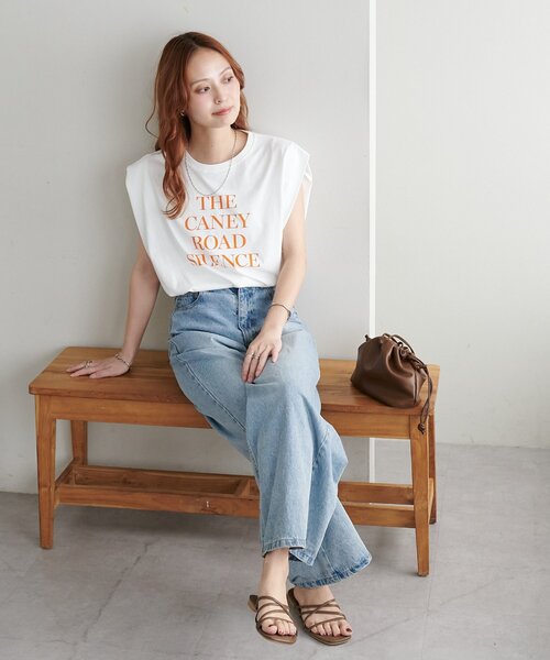 DISCOAT(ディスコート)の「ノースリアソートTシャツ(Tシャツ/カットソー・レディース・ホワイト/ピンク/オフホワイト/チャコールグレー・FREE)」の14枚目の写真