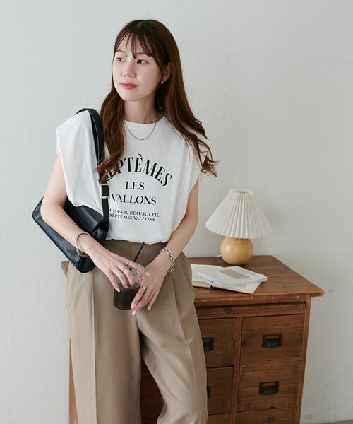 DISCOAT(ディスコート)の「ノースリアソートTシャツ(Tシャツ/カットソー・レディース・ホワイト/ピンク/オフホワイト/チャコールグレー・FREE)」の15枚目の写真