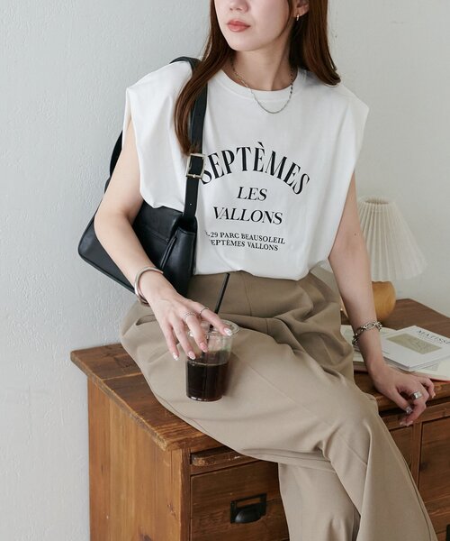 DISCOAT(ディスコート)の「ノースリアソートTシャツ(Tシャツ/カットソー・レディース・ホワイト/ピンク/オフホワイト/チャコールグレー・FREE)」の18枚目の写真