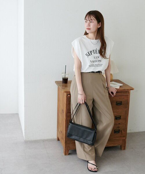 DISCOAT(ディスコート)の「ノースリアソートTシャツ(Tシャツ/カットソー・レディース・ホワイト/ピンク/オフホワイト/チャコールグレー・FREE)」の22枚目の写真