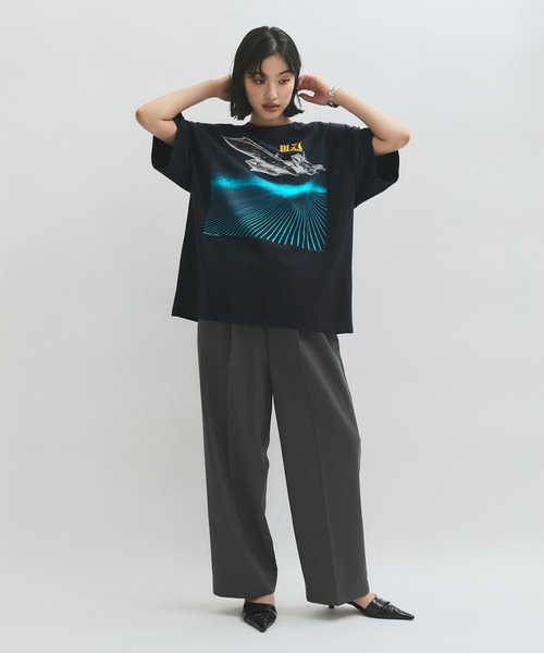 Oblada SPACE TEE オブラダ　スペース　Tシャツ　半袖　ネイビー Oblada(オブラダ)｜SPACE Tシャツ/ネイビー の通販｜ELLESHOP