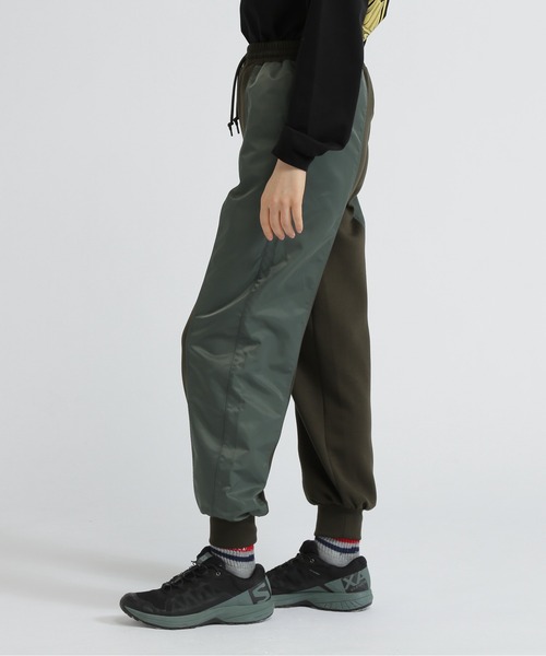 AVIREX(アヴィレックス)の「NYLON COMBI LONG PANTS/ナイロンコンビロングパンツ(スウェットパンツ・レディース・オリーブ/ブラック/グレー・M/S)」の15枚目の写真