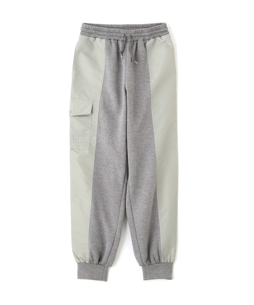 AVIREX(アヴィレックス)の「NYLON COMBI LONG PANTS/ナイロンコンビロングパンツ(スウェットパンツ・レディース・オリーブ/ブラック/グレー・M/S)」の11枚目の写真