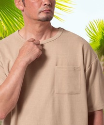 (SA) 楊柳 ジャガード 半袖 Tシャツ