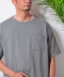 (SA) 楊柳 ジャガード 半袖 Tシャツ