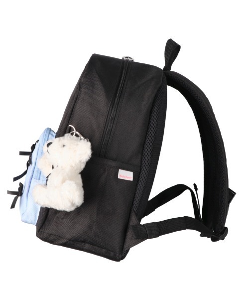 Kids Foret（キッズフォーレ）の「くまマスコット付リュック（バックパック/リュック・キッズ・ラベンダー/ブラック・L/M）」の6枚目の写真