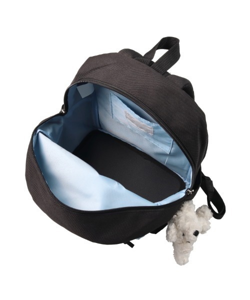 Kids Foret（キッズフォーレ）の「くまマスコット付リュック（バックパック/リュック・キッズ・ラベンダー/ブラック・L/M）」の8枚目の写真