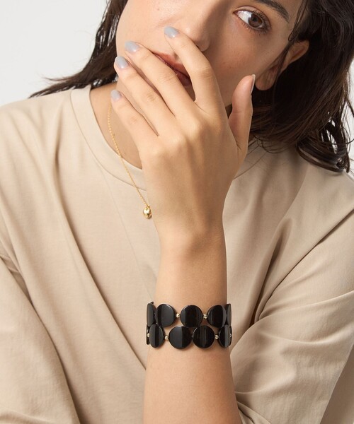 green label relaxing（グリーンレーベルリラクシング）の「＜Feeka＞ブレスレット（ブレスレット・レディース・ブラック/モカ・FREE）」の11枚目の写真