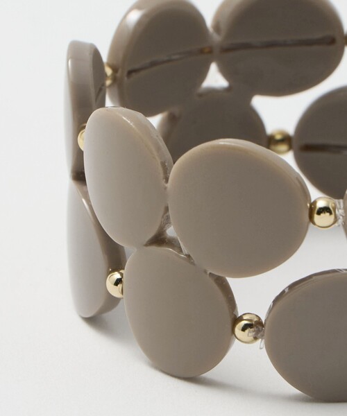 green label relaxing（グリーンレーベルリラクシング）の「＜Feeka＞ブレスレット（ブレスレット・レディース・ブラック/モカ・FREE）」の6枚目の写真