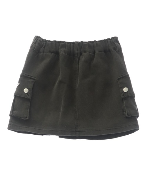 ANAP 黒 ロゴ入りキッズスカート サイズL ANAP GiRL スカート ベルト付ZIPスカートインパンツ付 キッズ