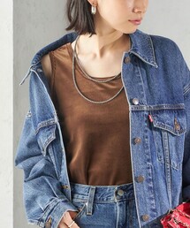 SHIPS | 〈手洗い可能〉ポリエステル スノー ベロア 前後 2WAY タンクトップ(タンクトップ)