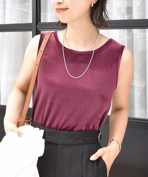 セール】〈手洗い可能〉ポリエステル スノー ベロア 前後 2WAY タンク