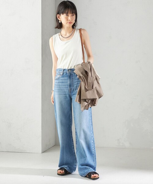 SHIPS(シップス)の「〈手洗い可能〉ポリエステル スノー ベロア 前後 2WAY タンクトップ(タンクトップ・レディース・ネイビー/ボルドー/ブラウン/オフホワイト・ONE SIZE)」の10枚目の写真