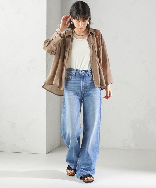 SHIPS(シップス)の「〈手洗い可能〉ポリエステル スノー ベロア 前後 2WAY タンクトップ(タンクトップ・レディース・ネイビー/ボルドー/ブラウン/オフホワイト・ONE SIZE)」の5枚目の写真