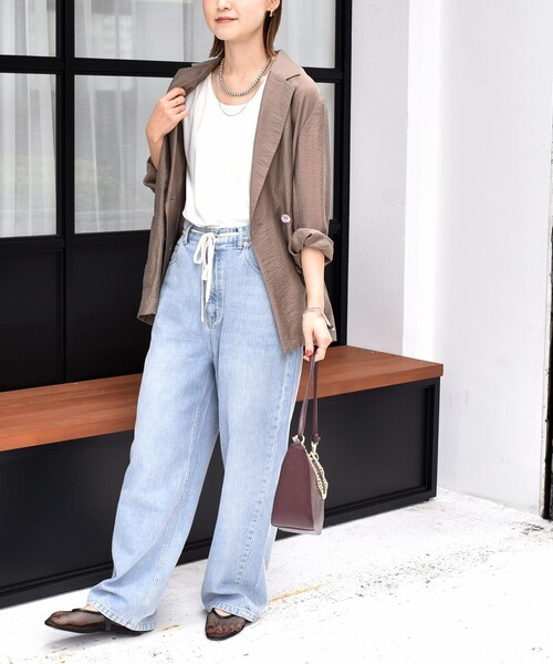 【シップス　ウィメン】〈手洗い可能〉ポリエステル スノー ベロア 前後 2WAY タンクトップ SHIPS｜<手洗い可能>ポリエステル スノー ベロア 前後 2WAY