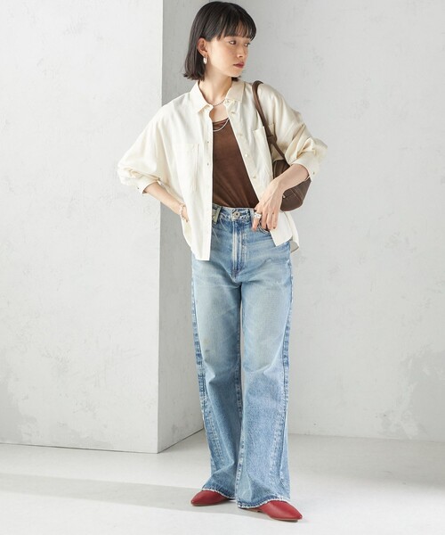 SHIPS(シップス)の「〈手洗い可能〉ポリエステル スノー ベロア 前後 2WAY タンクトップ(タンクトップ・レディース・ネイビー/ボルドー/ブラウン/オフホワイト・ONE SIZE)」の19枚目の写真