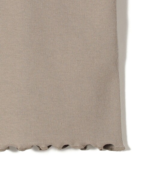 SHIPS Primary Navy Label:サテン パイピング リブ タンクトップ