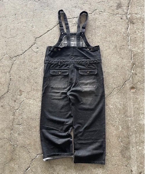 セール】ビッグポケットデニムオーバーオール（サロペット