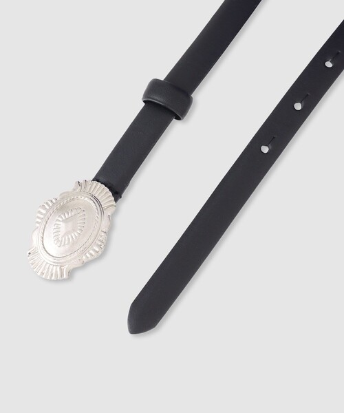 allureville（アルアバイル）の「コンチョバックルナローベルト（ベルト・レディース・ブラウン/ブラック・FREE）」の6枚目の写真