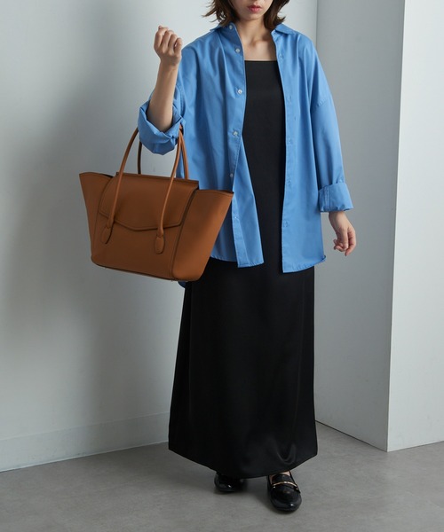 &MyuQ(アンドミューク)の「【&MyuQ】OPERIA トートバッグ A4収納可能 PC ビジネスバッグ 通勤 通学(トートバッグ・レディース・キャメル/ブラック/ダークブラウン・FREE)」の14枚目の写真