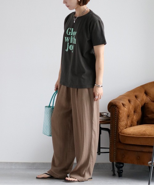 cepo(セポ)の「ロゴプリント半袖Tee(Tシャツ/カットソー・レディース・ピンク/チャコール/ブルー/オフホワイト/ホワイト系その他・M)」の7枚目の写真