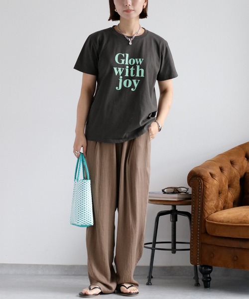 cepo(セポ)の「ロゴプリント半袖Tee(Tシャツ/カットソー・レディース・ピンク/チャコール/ブルー/オフホワイト/ホワイト系その他・M)」の6枚目の写真