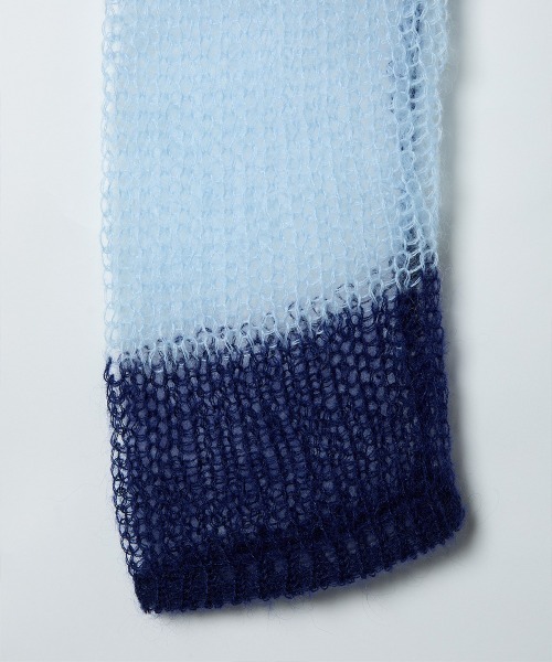 soduk（スドーク）の「patchwork short knit cardigan（カーディガン/ボレロ・レディース・ネイビー/ピンク・ONE SIZE）」の8枚目の写真