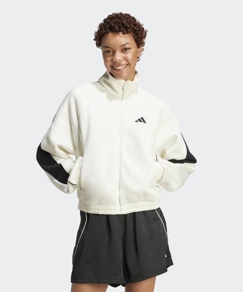 adidas ジャージ　ジャージワンピース　ブラック 【S】 adidas - アディダス ジャージワンピの通販 by マルママ