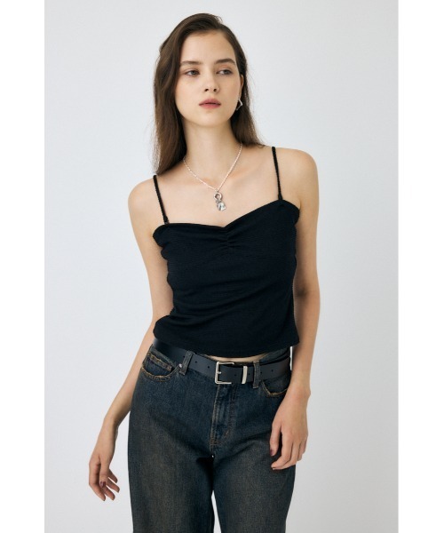 MOUSSY(マウジー)の「BOUCLE TWEED キャミソール(キャミソール・レディース・ブラック系その他/ブラック・1/2)」の6枚目の写真