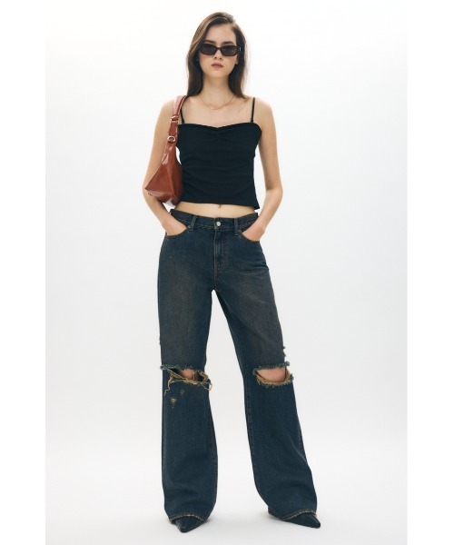 MOUSSY(マウジー)の「BOUCLE TWEED キャミソール(キャミソール・レディース・ブラック系その他/ブラック・1/2)」の10枚目の写真