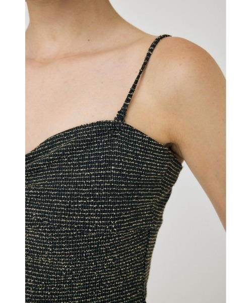 MOUSSY(マウジー)の「BOUCLE TWEED キャミソール(キャミソール・レディース・ブラック系その他/ブラック・1/2)」の16枚目の写真