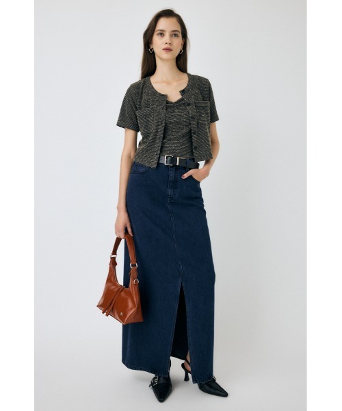 MOUSSY(マウジー)の「BOUCLE TWEED キャミソール(キャミソール・レディース・ブラック系その他/ブラック・1/2)」の21枚目の写真