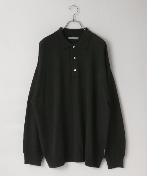 LOWRYS FARM（ローリーズファーム）の「【LFM(U)】ハイゲージニットポロ　 593278（ニット/セーター・メンズ・グレー/その他/ブラック/ピンク・FREE）」の9枚目の写真