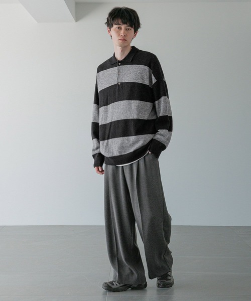 LOWRYS FARM（ローリーズファーム）の「【LFM(U)】ハイゲージニットポロ　 593278（ニット/セーター・メンズ・グレー/その他/ブラック/ピンク・FREE）」の20枚目の写真