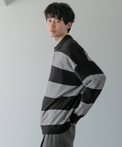 LOWRYS FARM（ローリーズファーム）の「【LFM(U)】ハイゲージニットポロ　 593278（ニット/セーター・メンズ・グレー/その他/ブラック/ピンク・FREE）」の21枚目の写真