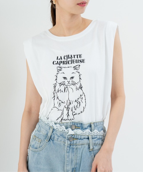 refinedworks(リファインドワークス)の「【refinedworks】アニマルプリント の ノースリーブトップス(Tシャツ/カットソー・レディース・ブラウン/チャコールグレー/ブラック・FREE)」の11枚目の写真