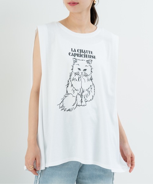 refinedworks(リファインドワークス)の「【refinedworks】アニマルプリント の ノースリーブトップス(Tシャツ/カットソー・レディース・ブラウン/チャコールグレー/ブラック・FREE)」の15枚目の写真