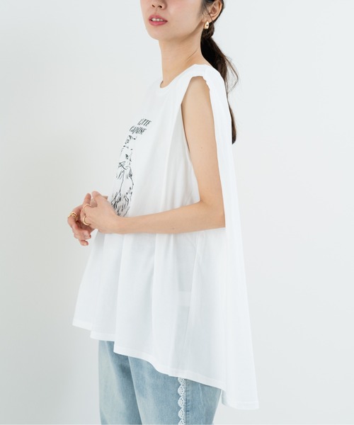 refinedworks(リファインドワークス)の「【refinedworks】アニマルプリント の ノースリーブトップス(Tシャツ/カットソー・レディース・ブラウン/チャコールグレー/ブラック・FREE)」の13枚目の写真