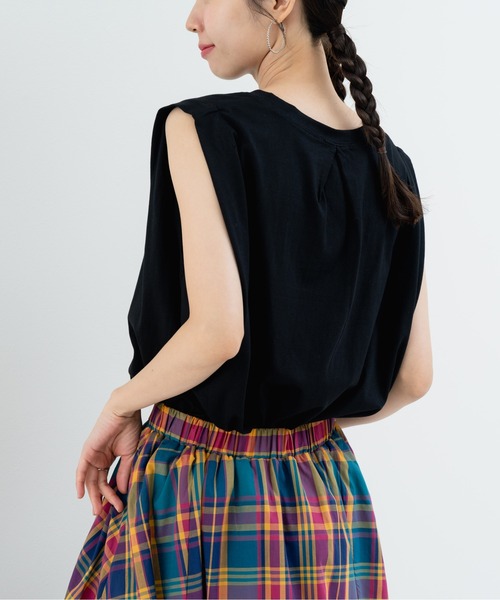 refinedworks(リファインドワークス)の「【refinedworks】アニマルプリント の ノースリーブトップス(Tシャツ/カットソー・レディース・ブラウン/チャコールグレー/ブラック・FREE)」の9枚目の写真