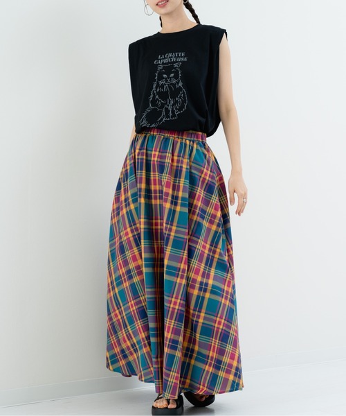 refinedworks(リファインドワークス)の「【refinedworks】アニマルプリント の ノースリーブトップス(Tシャツ/カットソー・レディース・ブラウン/チャコールグレー/ブラック・FREE)」の19枚目の写真