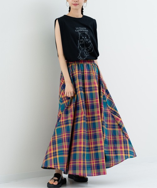 refinedworks(リファインドワークス)の「【refinedworks】アニマルプリント の ノースリーブトップス(Tシャツ/カットソー・レディース・ブラウン/チャコールグレー/ブラック・FREE)」の20枚目の写真