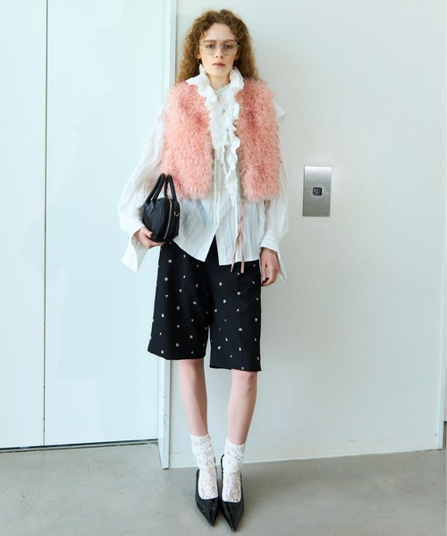 Sequin Flower Shorts/スパンコールフラワーハーフパンツ