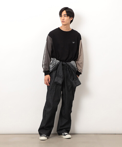 Purple&Yellow（パープルアンドイエロー）の「ライトオンスデニムツナギ（サロペット/オーバーオール・メンズ・ブラック/ワンウォッシュ・SMALL/MEDIUM/LARGE）」の10枚目の写真