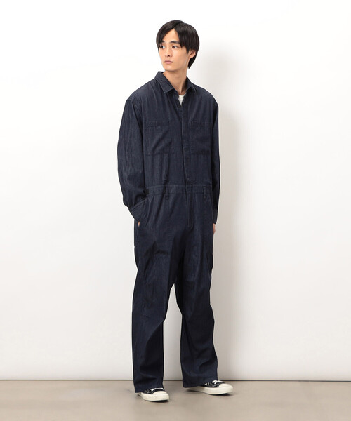 Purple&Yellow（パープルアンドイエロー）の「ライトオンスデニムツナギ（サロペット/オーバーオール・メンズ・ブラック/ワンウォッシュ・SMALL/MEDIUM/LARGE）」の3枚目の写真