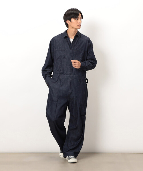 Purple&Yellow（パープルアンドイエロー）の「ライトオンスデニムツナギ（サロペット/オーバーオール・メンズ・ブラック/ワンウォッシュ・SMALL/MEDIUM/LARGE）」の6枚目の写真