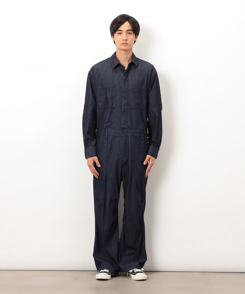 Purple&Yellow（パープルアンドイエロー）の「ライトオンスデニムツナギ（サロペット/オーバーオール・メンズ・ブラック/ワンウォッシュ・SMALL/MEDIUM/LARGE）」の17枚目の写真