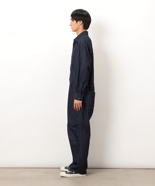 Purple&Yellow（パープルアンドイエロー）の「ライトオンスデニムツナギ（サロペット/オーバーオール・メンズ・ブラック/ワンウォッシュ・SMALL/MEDIUM/LARGE）」の12枚目の写真